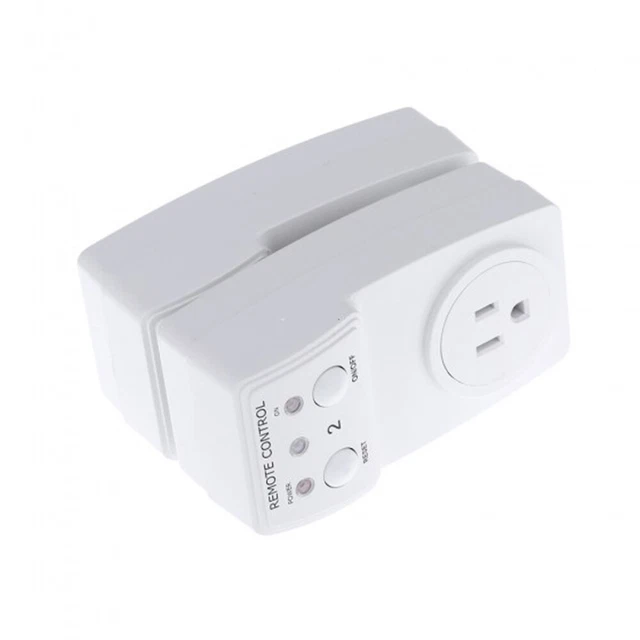 Prise de commutateur de télécommande 2PCS avec 1 télécommande