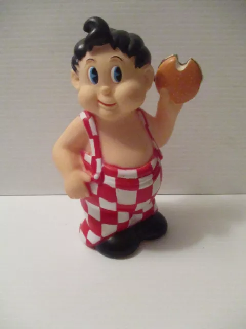 Vintage Bob's Big Boy Bobby 60th Anniversary Rubber Piggy Bank 1936 Repro Rare