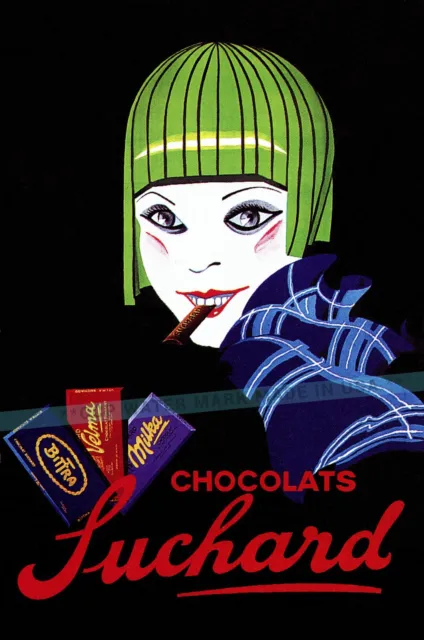 Chocolat Suchard 1929 Retro Style Vintage Poster Print Swiss Advertising Art