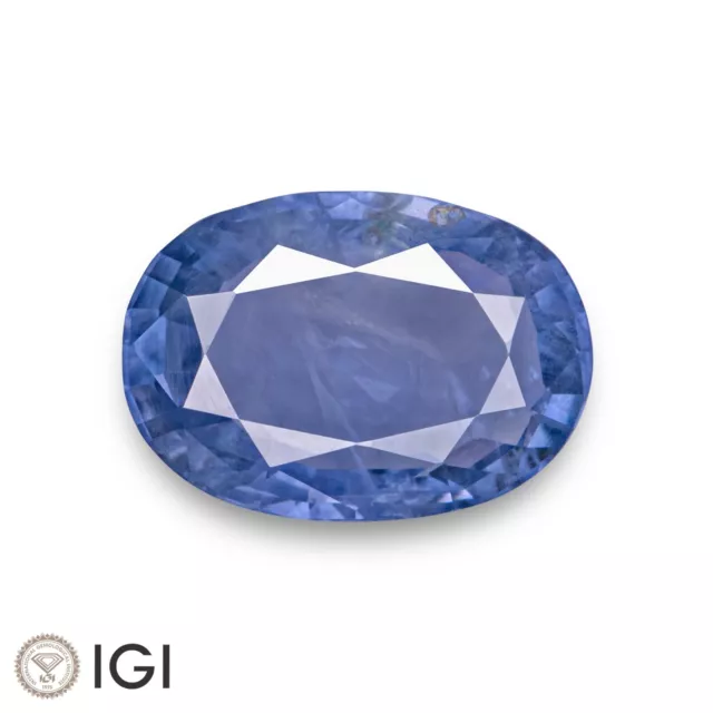 IGI Certified CEYLONESE Blue Sapphire 4.50 Ct. Natural Untreated OVAL