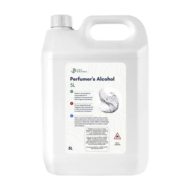 Perfumers Alcohol - For making your own perfumes and room sprays, Large 5litres