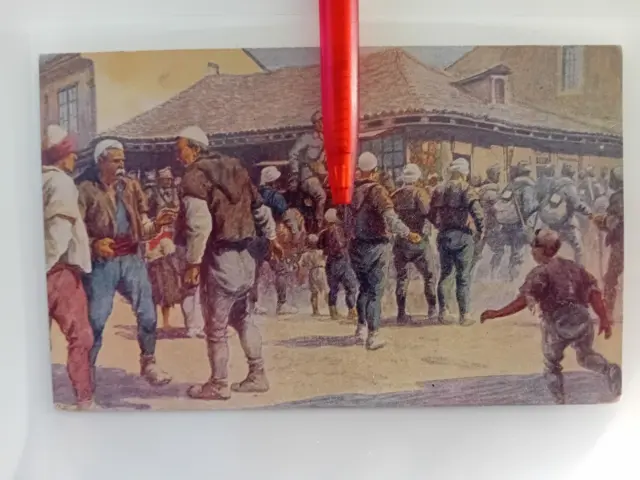 AK  Unsere Soldaten in Albanien, Karte Rotes Kreuz Kriegsfürsorgeamt Nr. 606