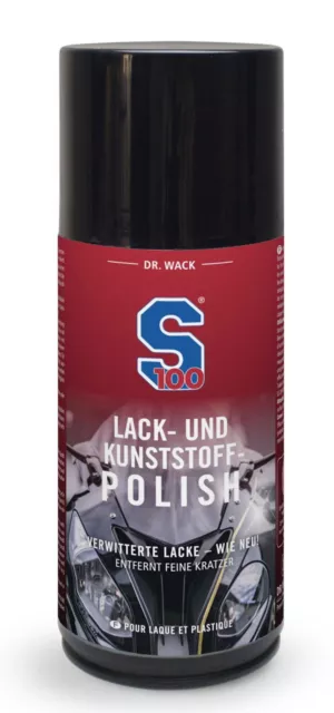 2 x S100 Dr. Wack Lack- und Kunststoff Polish 220ml Motorrad-Politur 2480 2