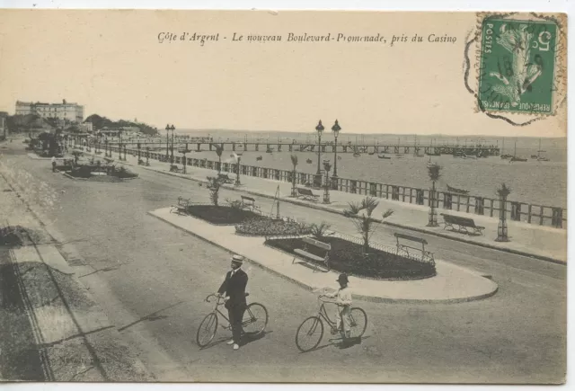 Carte Postale Arcachon Le Nouveau Boulevard Promenade Pris Du Casino