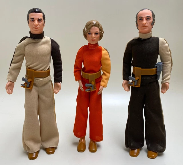 Space: 1999 3 Dolls, John Koenig,  Helena Russell Victor, Bergman Vintage Mattel
