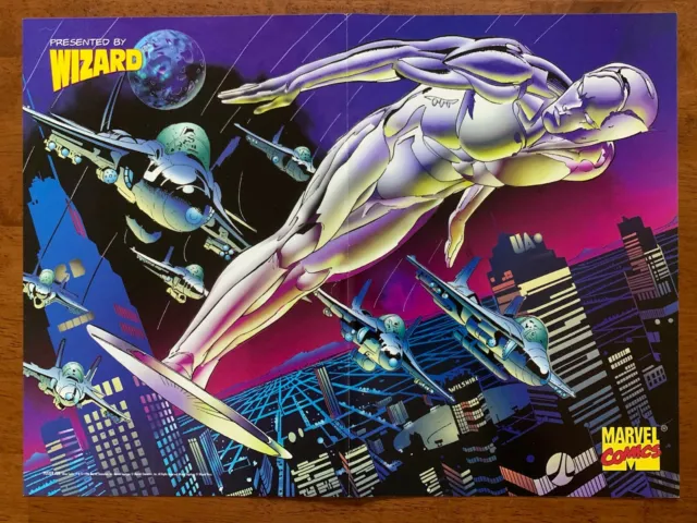 Silver Surfer/Weapon Zero 2 Sided Poster Wizard Ron Garney Marc Silvestri Art