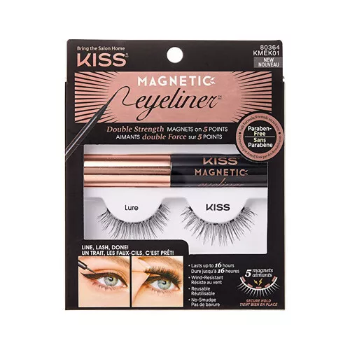 Kiss My Face Kit Eyeliner Magnetico & Ciglia Finte Magnetiche con Eyeliner 03 En