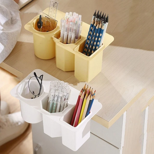 Desk Pen Holder Organizer FreePunch Desktop Storage Rack Stationery Storage Box