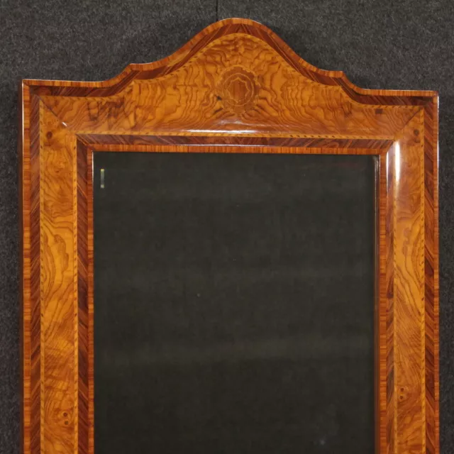 Miroir italien en bois incrusté style ancien meuble cadre 20ème siècle 900 2