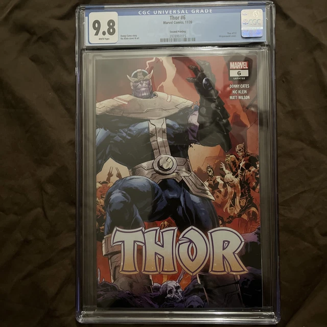 THOR #6 - 2nd Print CGC 9.8  Thanos Infinity Hammer Donny Cates Marvel 2020