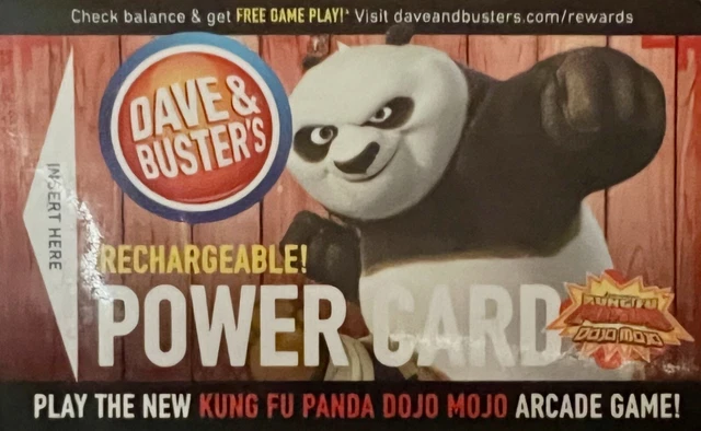 Dave and Buster's Power Card with 177,150 Tickets! With 423 Chips!