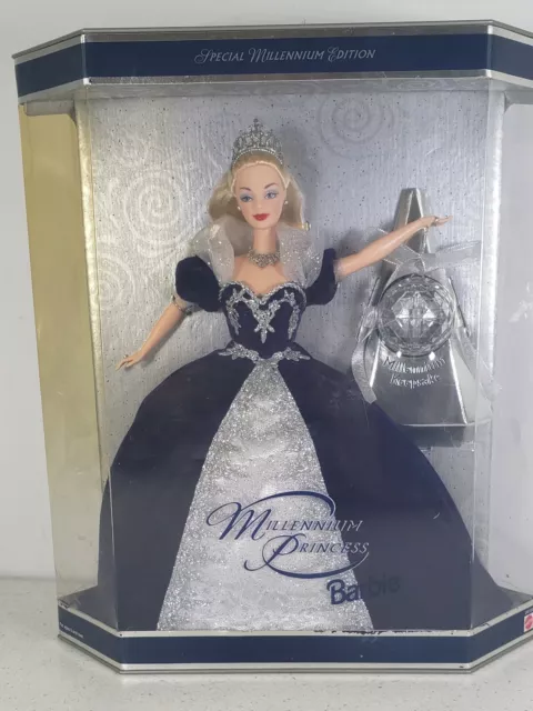 Mattel Millennium Princess Barbie Doll Special Edition Swirl Background New/Seal