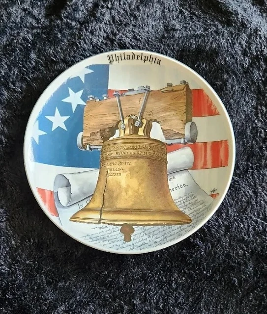 Walter Seibold Liberty Bell Collector Plate Philadelphia USA Independence July