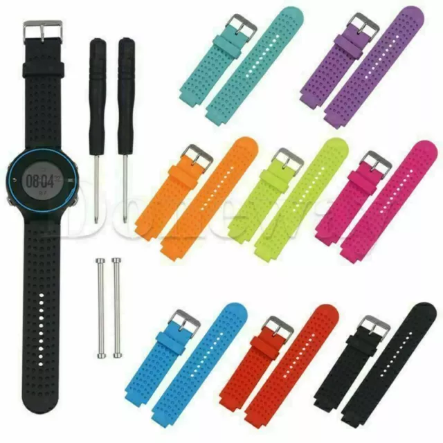 Silicone Watch Band Kit for Garmin Forerunner 220 230 235 620 630 735XT Strap