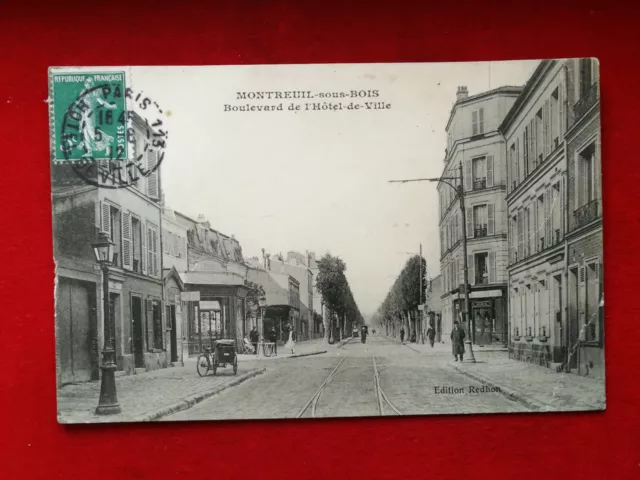 CPA 93 MONTREUIL sous BOIS - Boulevard de l'Hôtel de Ville