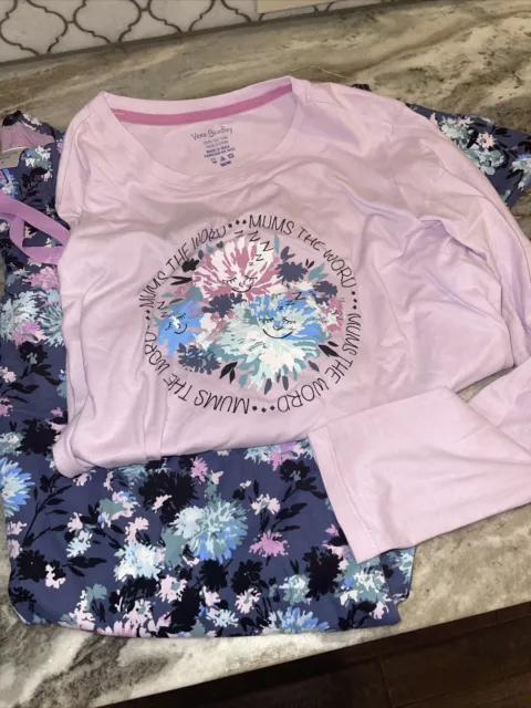 Vera Bradley Chrysanthemum Crush “Mums The Word” PJ Sleep Pajama Lounge Set M Vera Bradley Chrysanthemum Crush “Mums The Word” PJ Sleep Pajama Lounge Set M