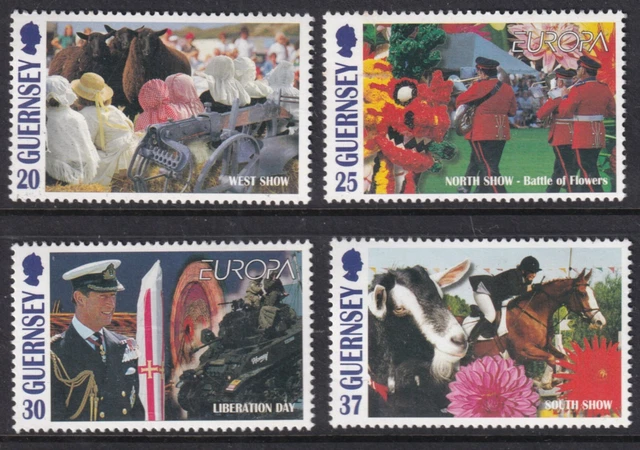 Guernsey 1998 Europa:national Festivals Sg 781-784 Set 4 Mnh.