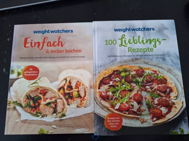 weight watchers  2 tolle Bücher:100 Lieblingsrezepte und Einfach & lecker kochen