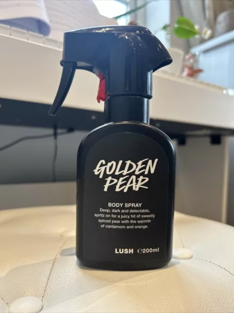 Lush golden pear top body spray