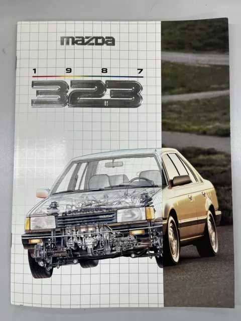 1987 Mazda 323 24pg Factory CarSales Brochure Catalog Part #9999-92-0103-87