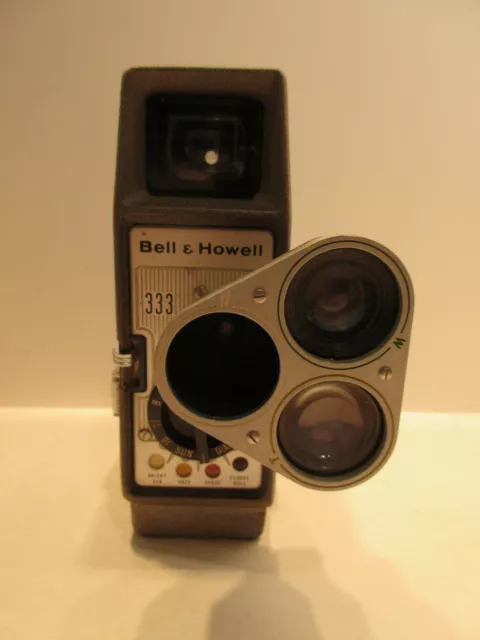 1950's Bell & Howell 333 8mm Home Movie Camera Vintage