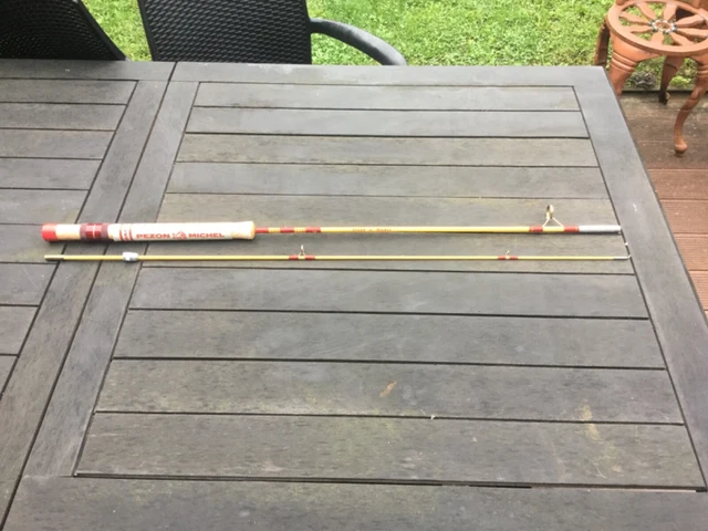 MADE IN FRANCE – PEZON ET MICHEL TELEBOLIC BB 5'6″ SPLIT CANE LIGHT SPINNING ROD – Vintage Fishing Tackle