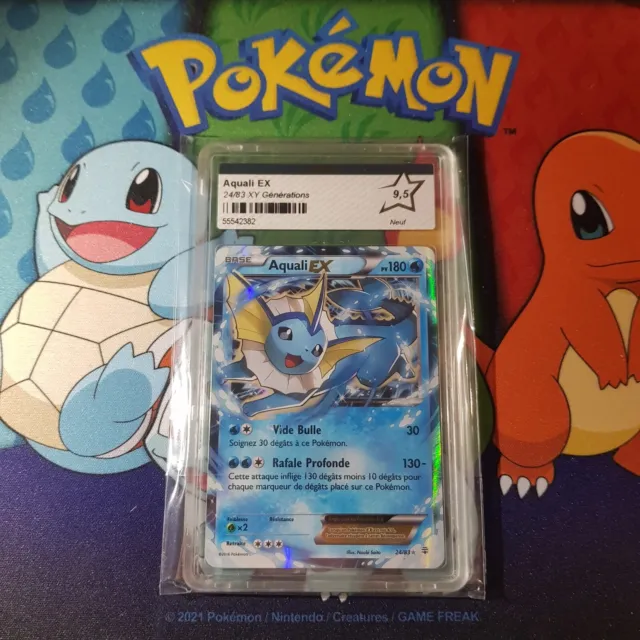 PCA 9.5 Aquali Ex 24/83 xy Series Pokemon Card