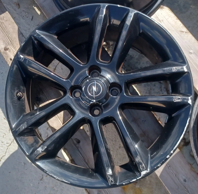Jante Aluminium EW EJ12 VIGOR 15 Pouces 6J - Noir Poli, 4x100, ET35, Alésage 67.1 (Neuf)