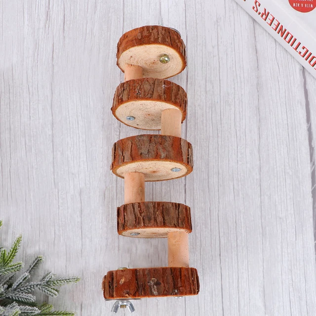 1pc Pet Sprungbrett Vogel Barsch Ständer Plattform Vogel Leiter Holz