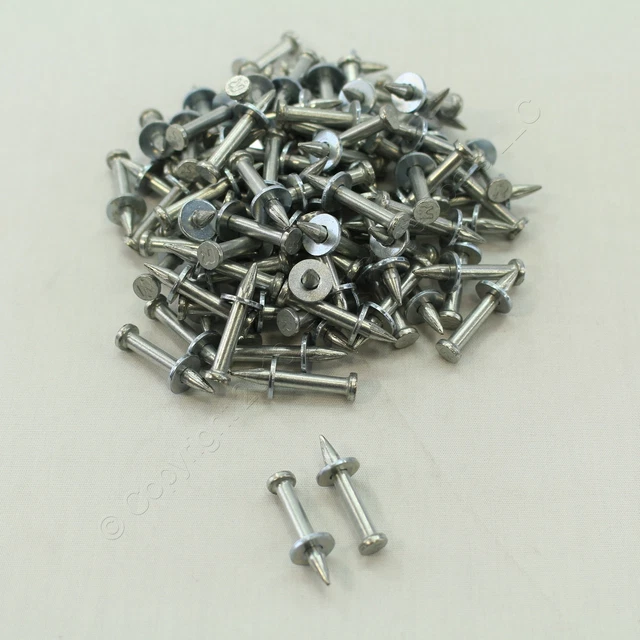 New 100-Pack Metallics 1/4" x 1" Hand Drive Pins Steel Zinc-Plated DP3