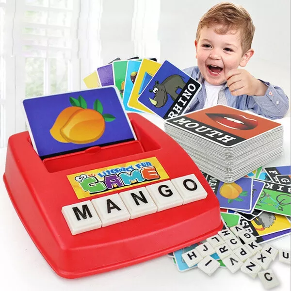 Juguetes para niños Letras del alfabeto Figura Juegos de ortografía Tarjetas Rom