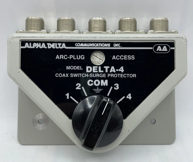 Alpha Delta, Model Delta-4 Coax Switch-Surge Protector Alpha Delta, Model Delta-4 Coax Switch-Surge Protector