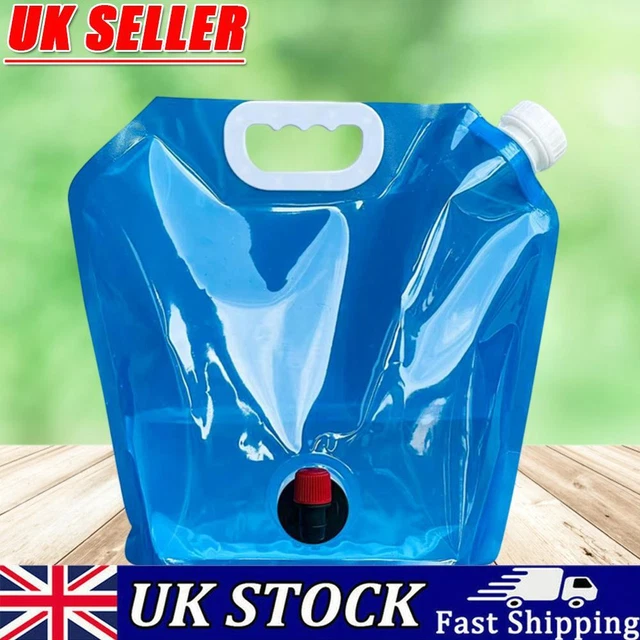 Camping Folding Water Bag No Leakage Water Container with Faucet Pouch (5L)