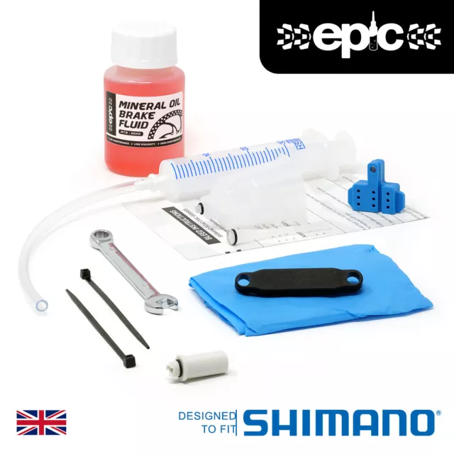 Epic Shimano Road Disc Bleed Kit & 100ml Mineral Oil | 105, Ultegra, Dura-Ace