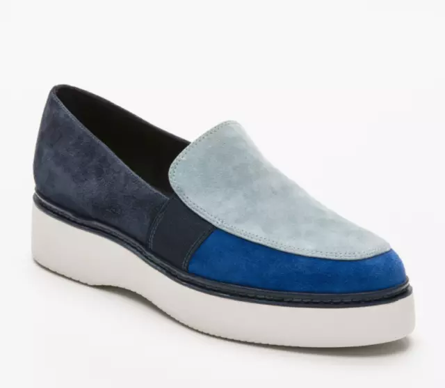 Très Belles Chaussures What For Véritable Cuir 3 Bleus T.38 NEUVE DS L/BTE