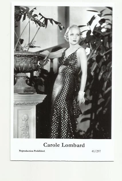 (Bx19) Carole Lombard Photo Card (41/297) Filmstar  Pin Up Movie Glamour Girl