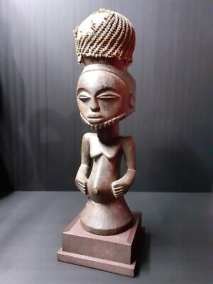 Statue Hemba 42Cm Congo Rdc Art Tribal Africain Ancien Statuette  Masque Afrique