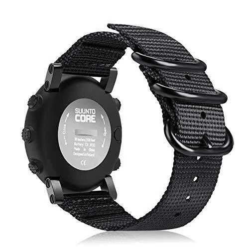 Fintie Watch Band with Suunto Core Premium Woven Nylon Sport Strap with Metal...