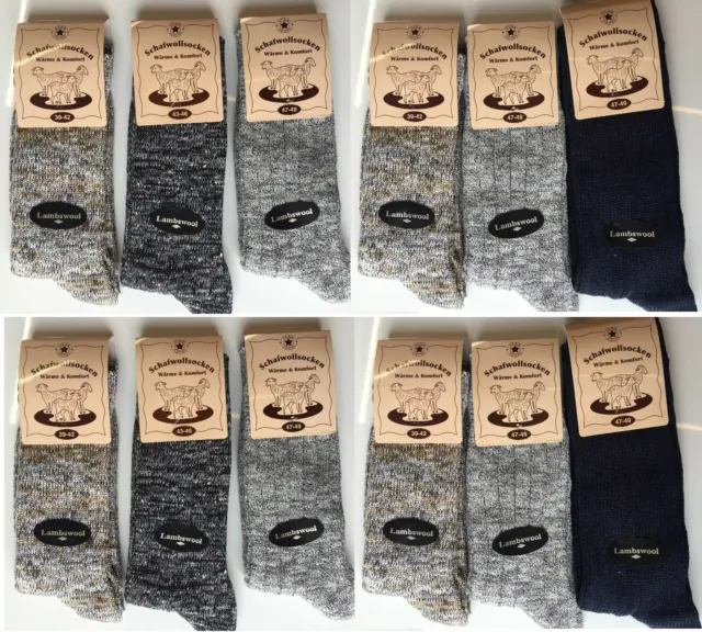 9 Pairs Men's Thick Chunky Wool Work Hiking Boot Socks Size UK 6-11   MNSDCVF