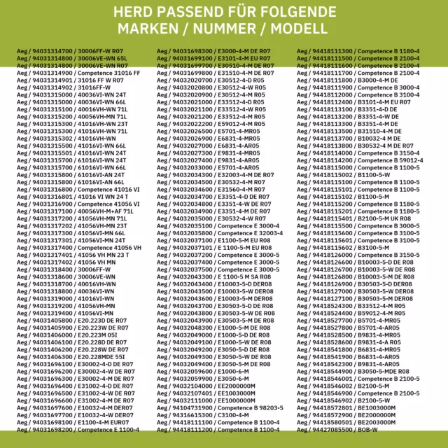 Innenscheibe für Backofentüre Electrolux 387321802/2 an Herd 2