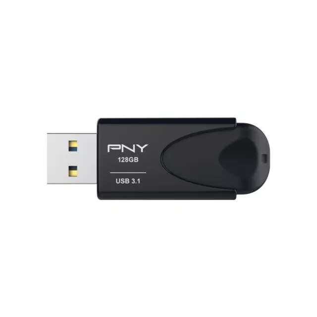 PNY USB Flash Drive Attaché 4 3.1 128GB, Black 128 GB USB 3.1