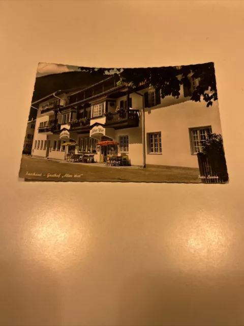 Alte Postkarte - Farchant Gasthof Alter Wirt