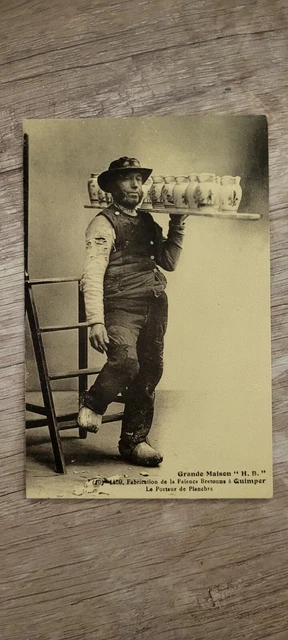 Carte Postale Ancienne Metier Le Porteur De Planches
