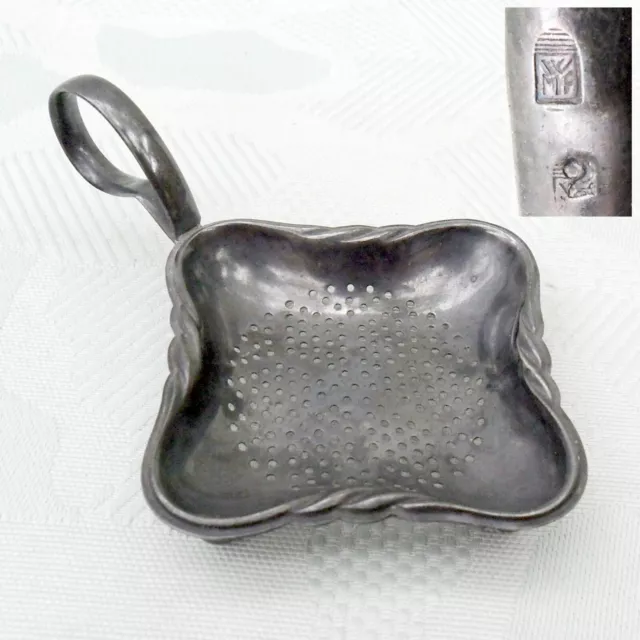 Antikes Teesieb Teebeutelablage Schale Silber oder versilbert von WMF Art Deco