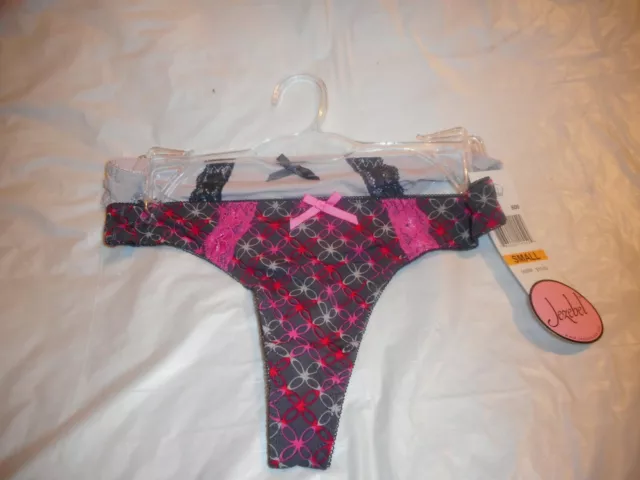 JEZEBEL Multi color Thong Panty Small& Medium SOLD SEPARATE