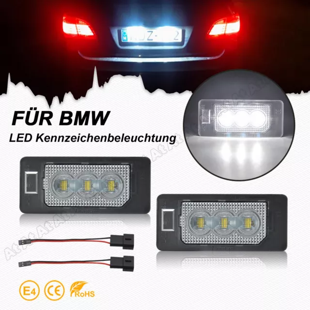 LED Kennzeichenbeleuchtung für BMW E82 3er E90 E91 E92 E93 5er E39 E60 E61 X5E71