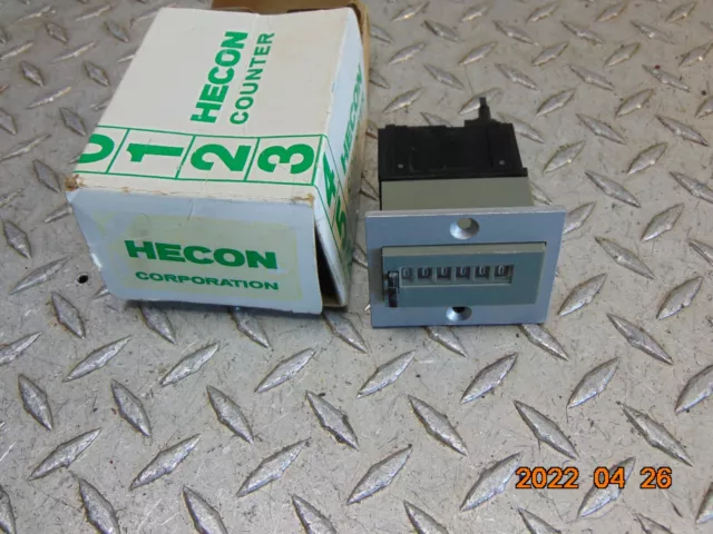 New Hecon G0-404-489-1 6-Digit Totalizer Counter - Free Shipping