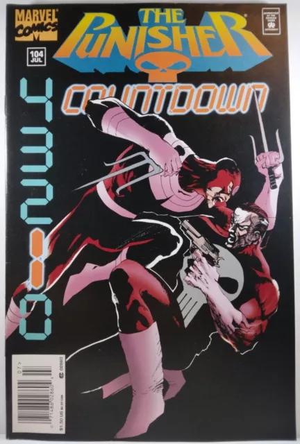 🔥 The Punisher #104 Newsstand Variant Marvel Comics 1995 Scarce Final Issue Htf
