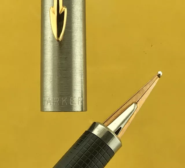 Parker 180 Flighter Fountain Pen Fine-Broad 14K Nib ~ New Stock ~