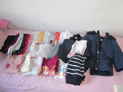 stock abbigliamento bambina 4/5 anni pantaloni maglie cappotto oltre 30 pezzi